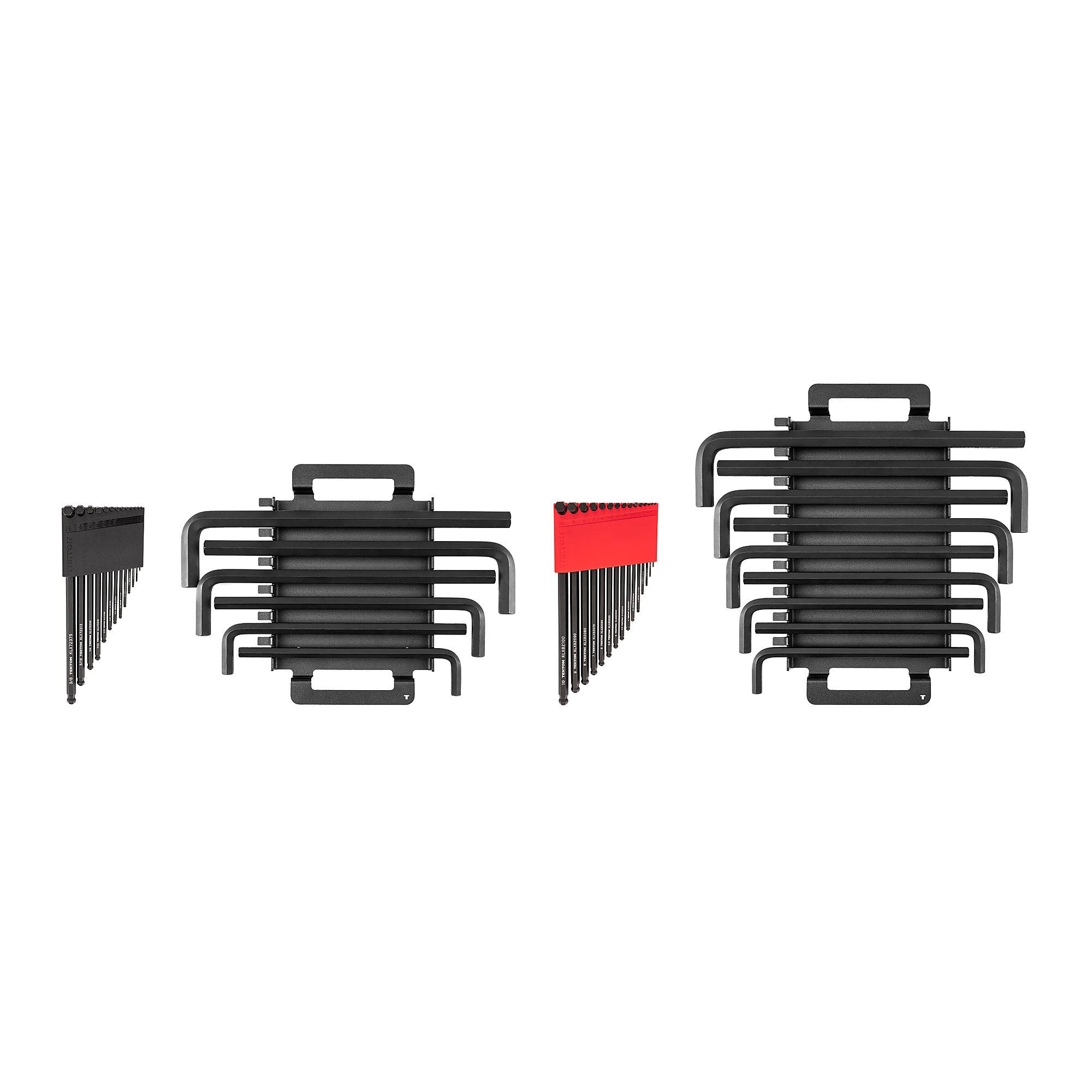 TEKTON Ball End and Flat End Hex L-Key Set with Holders and Racks, 43-Piece (0.050 - 3/4 in., 1.3 - 19 mm) | KLX99301